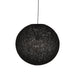 LABEL51 Hanglamp Twist Bolvormige Vlas Zwart 45x45x45 cm-Hanglampen-LABEL51