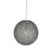 LABEL51 Hanglamp Twist Grijs Vlas 30x30x30 cm-Hanglampen-LABEL51