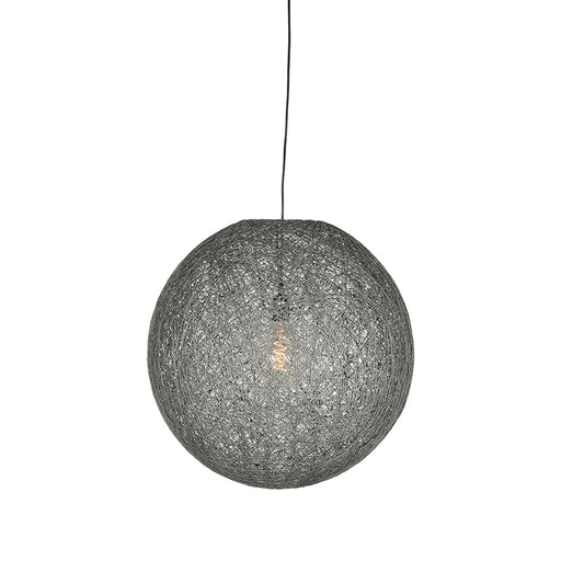 LABEL51 Hanglamp Twist - Grijs - Vlas - M-Tafellampen-LABEL51