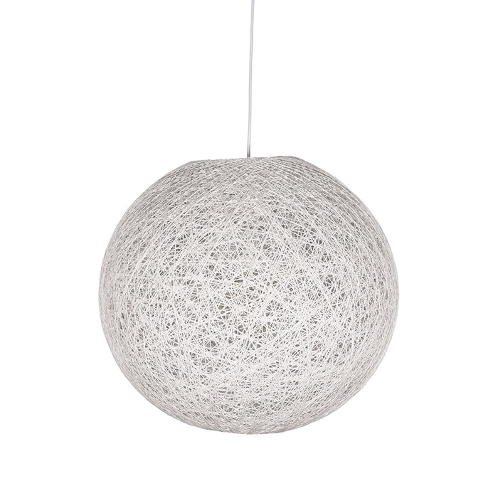 LABEL51 Hanglamp Twist Wit Vlas 45x45x45 cm-Hanglampen-LABEL51