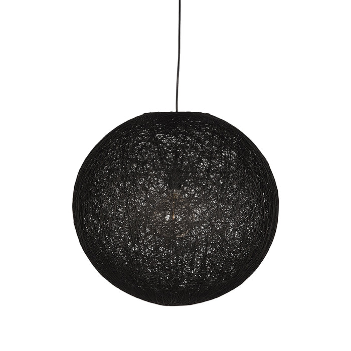 LABEL51 Hanglamp Twist - Zwart - Vlas - L-Tafellampen-LABEL51