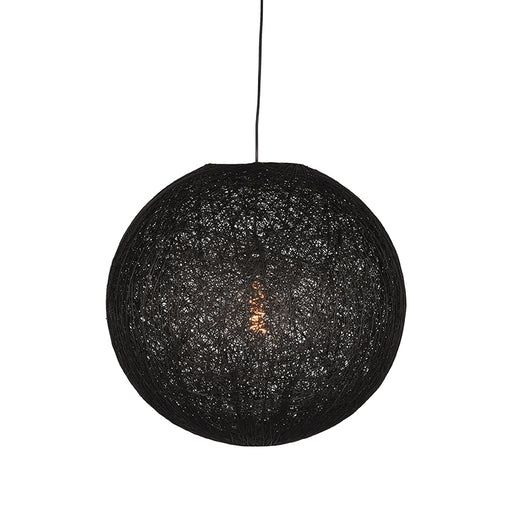 LABEL51 Hanglamp Twist - Zwart - Vlas - L-Tafellampen-LABEL51