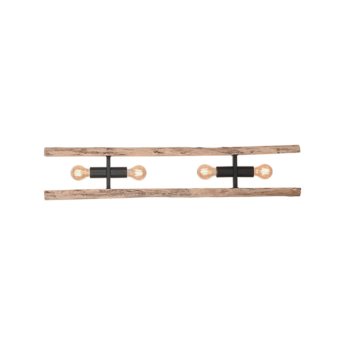 LABEL51 Hanglamp Woody - Naturel - Hout - 4-Lichts-Tafellampen-LABEL51