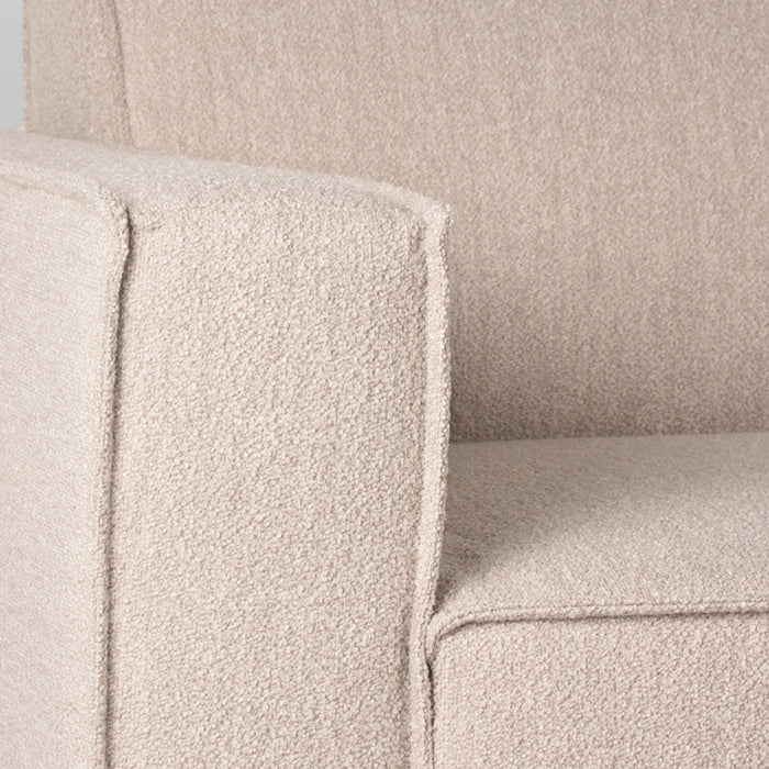 LABEL51 Hoekbank Kay Rechts Naturel Royal Boucle 283x218x80 cm-Hoekbanken-LABEL51