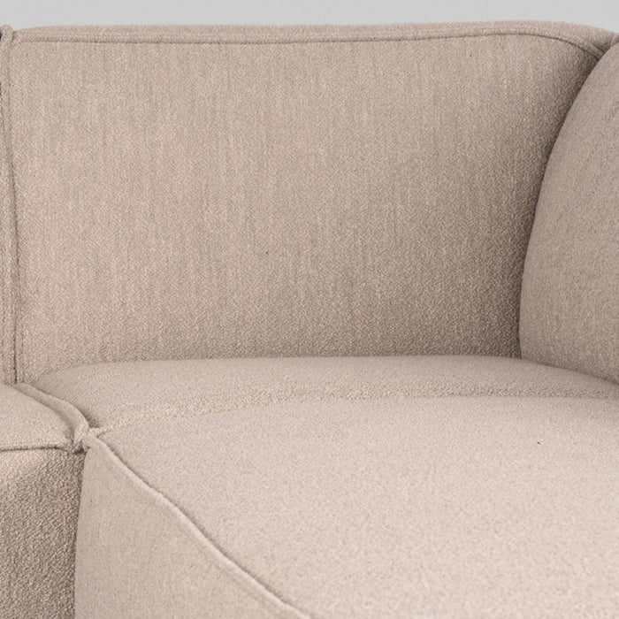 LABEL51 Hoekbank Kay Rechts Naturel Royal Boucle 283x218x80 cm-Hoekbanken-LABEL51