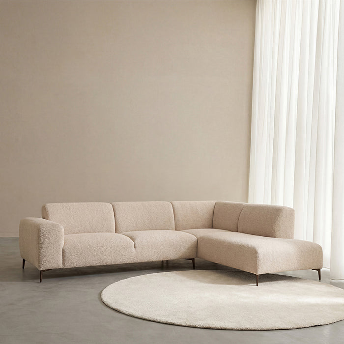 LABEL51 Hoekbank Merido Naturel Raven Rechts 289x218x82 cm-Hoekbanken-LABEL51