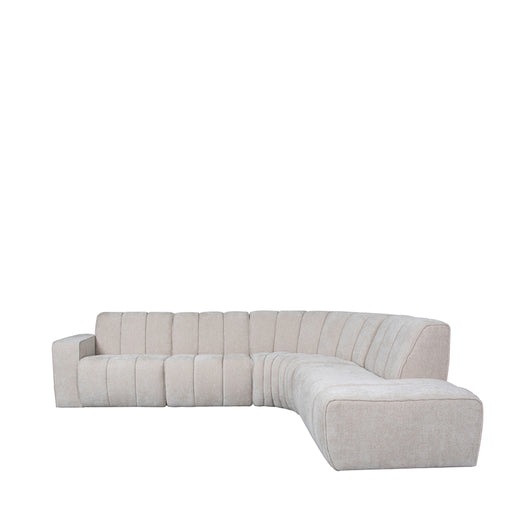 LABEL51 Hoekbank Vitoro - Naturel - Chenille - Hoekbank Rechts-Hoekbanken-LABEL51