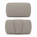 LABEL51 Hoofdsteun Odense Taupe Micro Suede 43x20 cm-Sierkussens-LABEL51
