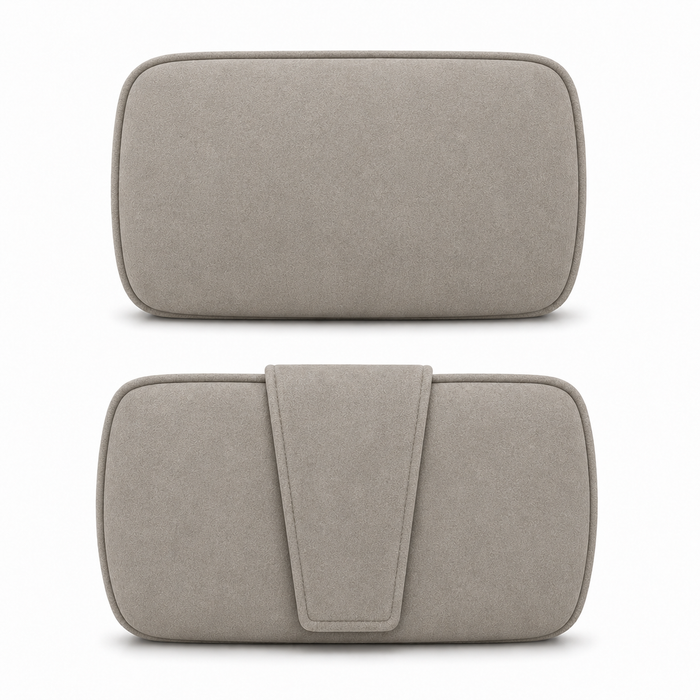 LABEL51 Hoofdsteun Odense Taupe Micro Suede 43x20 cm-Sierkussens-LABEL51