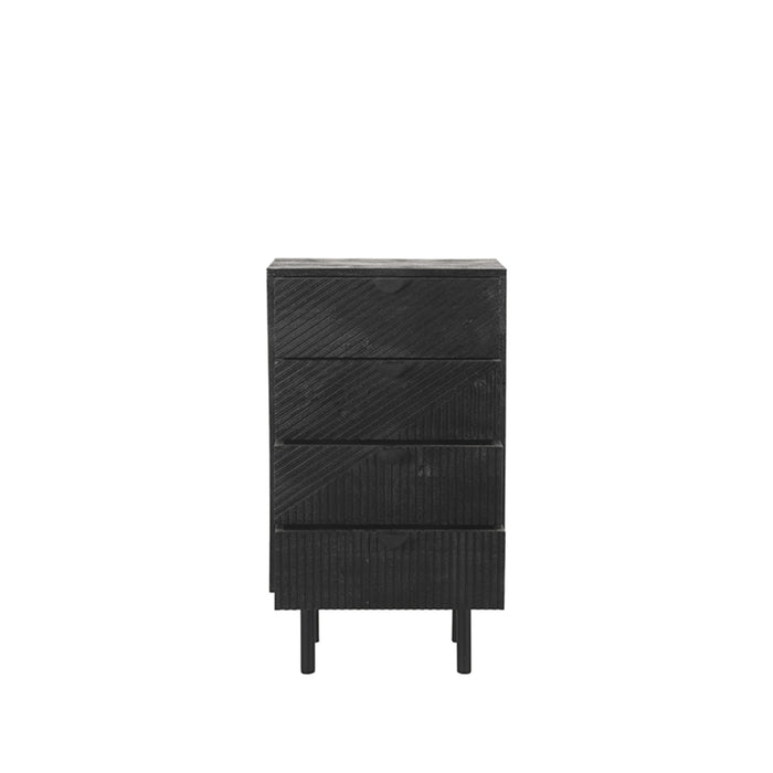 LABEL51 Ladekast Cotia - Zwart - Mangohout - 50 cm-Ladenkasten-LABEL51