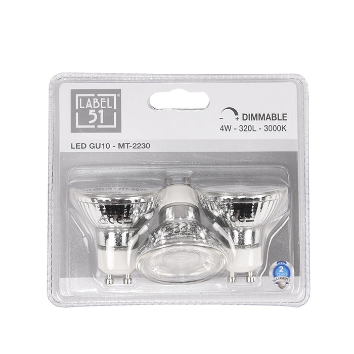 LABEL51 Lichtbron GU10 - Helder glas - - One Size-Lichtbronnen-LABEL51