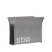 Industriële LABEL51 magazinehouder van antiek grijs metaal met witte vintage 'NEWS' print, 35x18x29 cm.