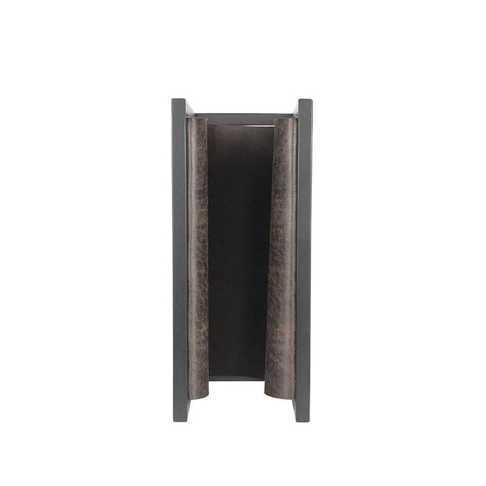 LABEL51 Magazinehouder - Antraciet - Leder-Lichtbronnen-LABEL51