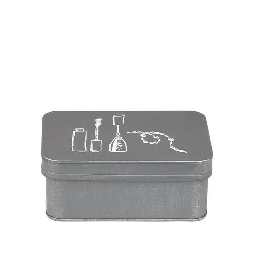 LABEL51 Make-Up Opbergdoos Antiek Grijs 21x15x9 cm-Opbergdozen en manden-LABEL51