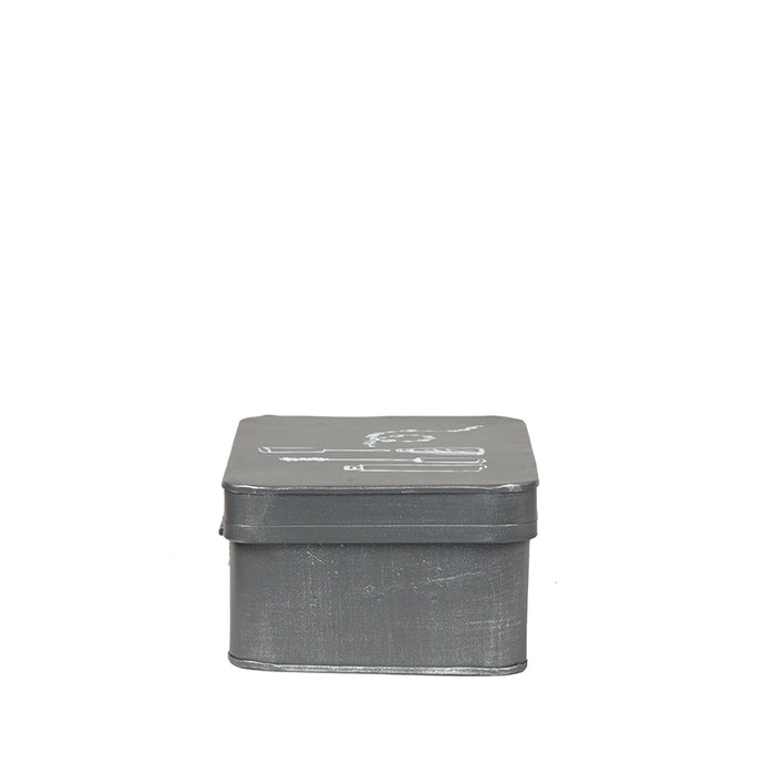 LABEL51 Make-Up Opbergdoos Antiek Grijs 21x15x9 cm-Opbergdozen en manden-LABEL51