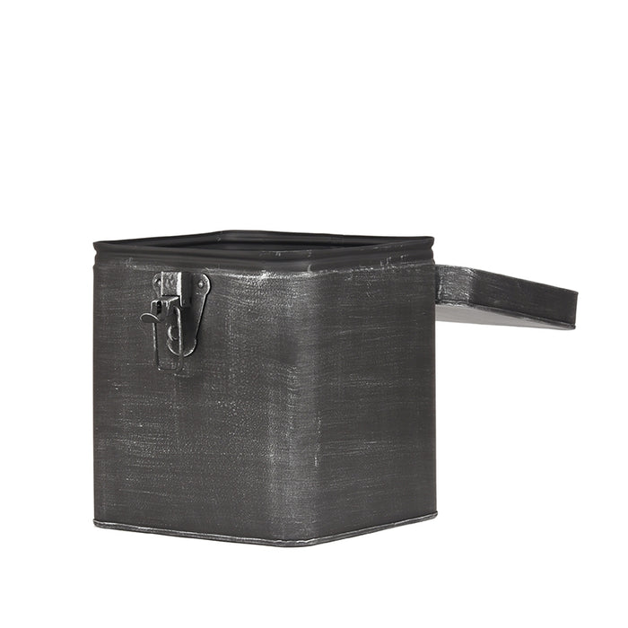 LABEL51 Opbergbox Antiek Zwart Metaal XL 18x19x21 cm-Opbergdozen en manden-LABEL51