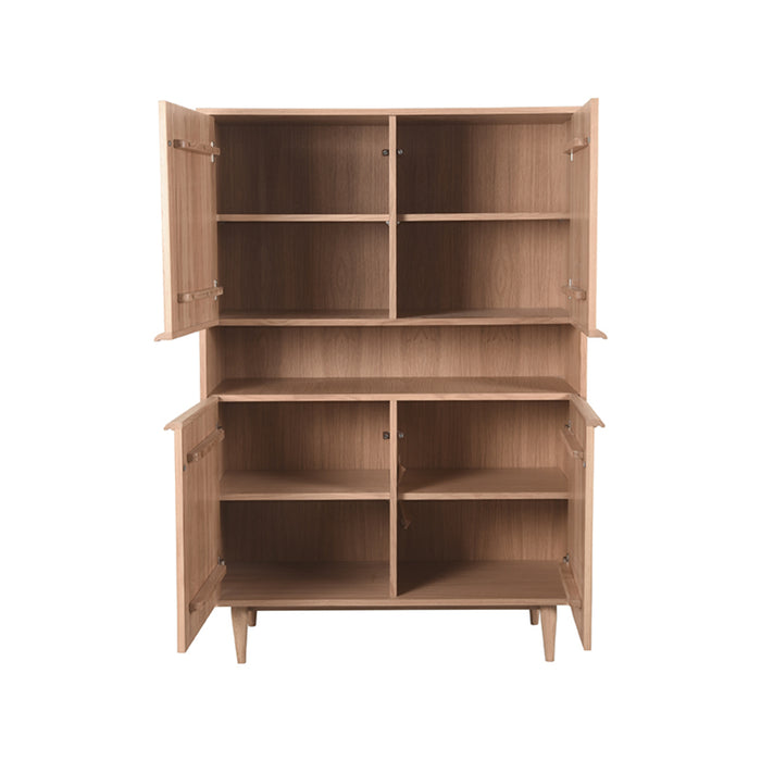 LABEL51 Opbergkast Bergkast Jule Naturel Eiken Barkast 110x49x158 cm-Bergkasten-LABEL51