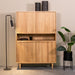 LABEL51 Opbergkast Bergkast Jule Naturel Eiken Barkast 110x49x158 cm-Bergkasten-LABEL51