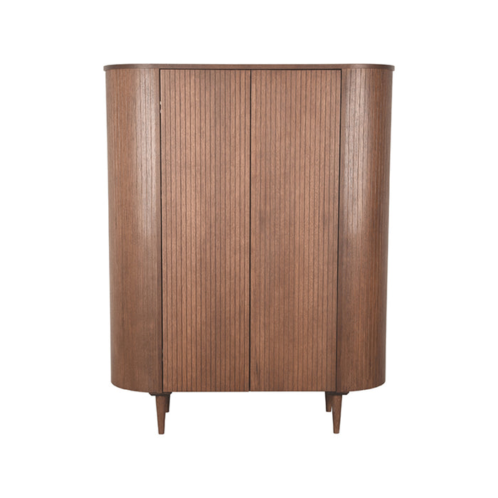 LABEL51 Opbergkast Bergkast Oliva Walnoot Eiken 125 cm 125x47x158 cm-Opbergkasten-LABEL51