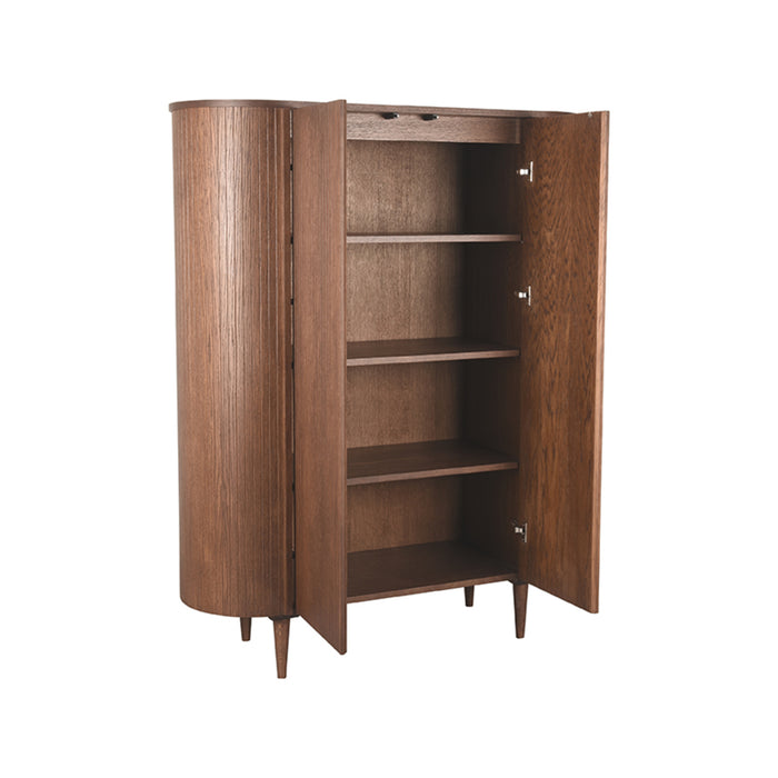 LABEL51 Opbergkast Bergkast Oliva Walnoot Eiken 125 cm 125x47x158 cm-Opbergkasten-LABEL51