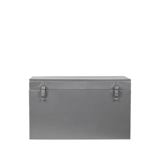 LABEL51 Opbergkist Vintage Antiek Grijs Metaal S 30x15x20 cm-Opbergdozen en manden-LABEL51