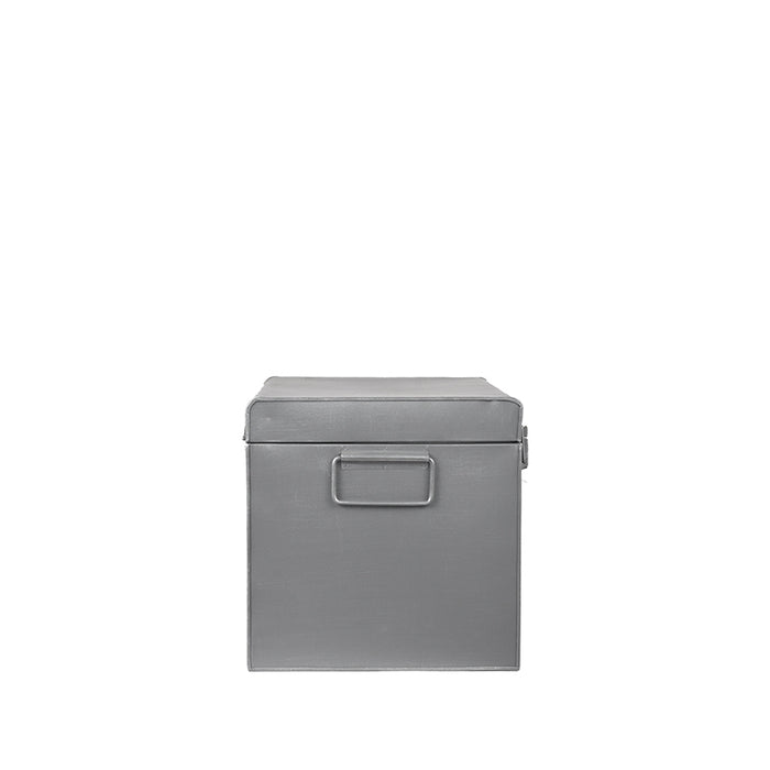 LABEL51 Opbergkist Vintage Antiek Grijs Metaal S 30x15x20 cm-Opbergdozen en manden-LABEL51