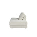 LABEL51 Tivoli ottomane in naturel chenille stof, 135x102x83 cm, modern design met rugleuning en zwarte pootjes.