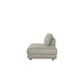 LABEL51 Tivoli ottomane in taupe kunstleder met houten poten, 135x102x83 cm.