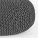 LABEL51 Poef Knitted - Antraciet - Katoen - L-Poefen-LABEL51