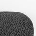 LABEL51 Poef Knitted - Antraciet - Katoen - L-Poefs-LABEL51