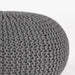 LABEL51 Poef Knitted - Donkergrijs - Katoen - L-Poefen-LABEL51