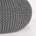 LABEL51 Poef Knitted - Donkergrijs - Katoen - L-Poefen-LABEL51