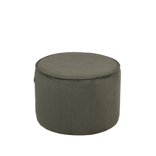 LABEL51 Poef Tibo - Army - Ribcord - 55 cm - Rond-Poefen-LABEL51