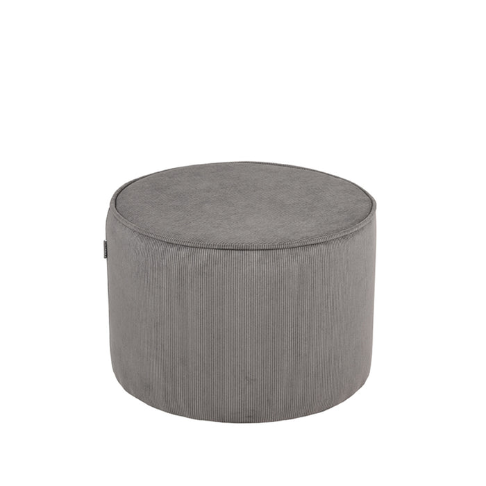 LABEL51 Poef Tibo - Donkergrijs - Ribcord - One Size-Poefen-LABEL51