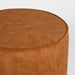 LABEL51 Poef Tibo - Oker - Velours - 55 cm - Rond-Poefs-LABEL51
