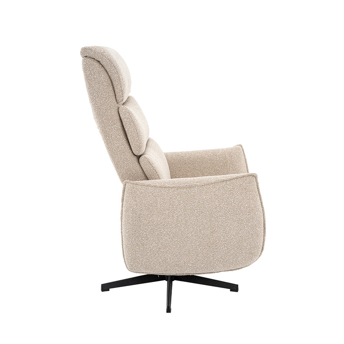 LABEL51 Relaxfauteuil Goteborg naturel bouclé 75x85x118 cm