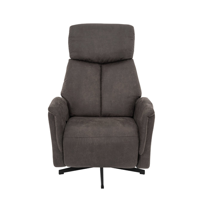 Sessel Helsinki - Taupe - Kunstleder - Manuell verstellbar