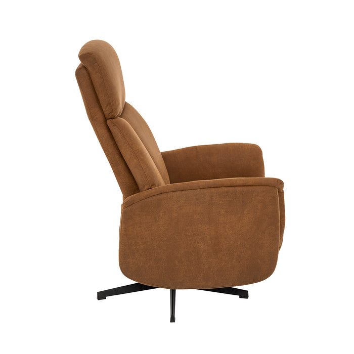LABEL51 Relaxfauteuil Helsinki beige Kunstleder 73x86x114 cm
