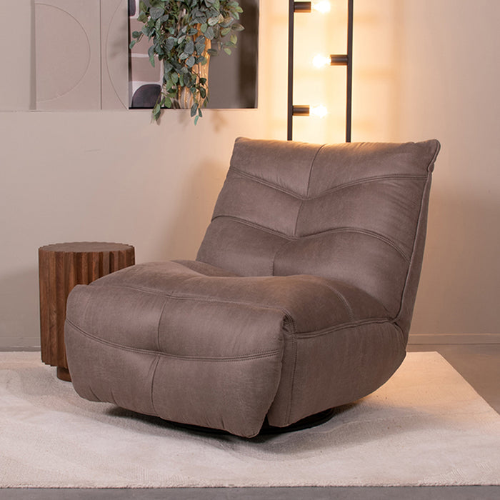 LABEL51 Relaxfauteuil Powernap taupe 90x110x95 cm