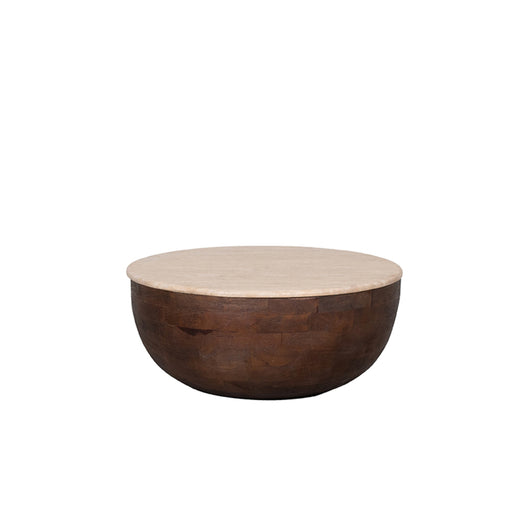 LABEL51 Salontafel Bowl Travertin 70x70x30 cm-Salontafels-LABEL51