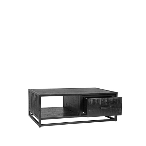 LABEL51 Salontafel Chili Zwart Mangohout 110 cm 110x70x40 cm-Salontafels-LABEL51