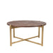LABEL51 Salontafel Dox Espresso Mangohout 70 cm Rond 70x70x35 cm-Salontafels-LABEL51