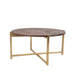 LABEL51 Salontafel Dox Espresso Mangohout 70 cm Rond 70x70x35 cm-Salontafels-LABEL51