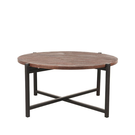 LABEL51 Salontafel Dox - Espresso - Mangohout - 70 cm - Zwart-Salontafels-LABEL51