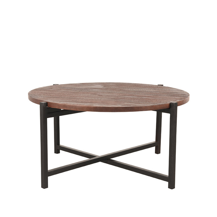 LABEL51 Salontafel Dox - Espresso - Mangohout - 70 cm - Zwart-Salontafels-LABEL51