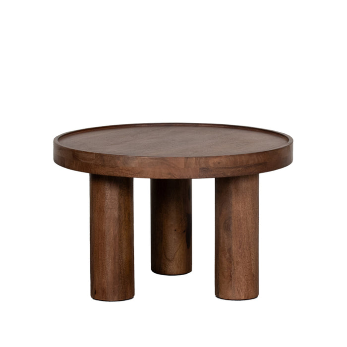 LABEL51 Salontafel Elly - Nature Smooth - Mangohout - 60 cm - Rond