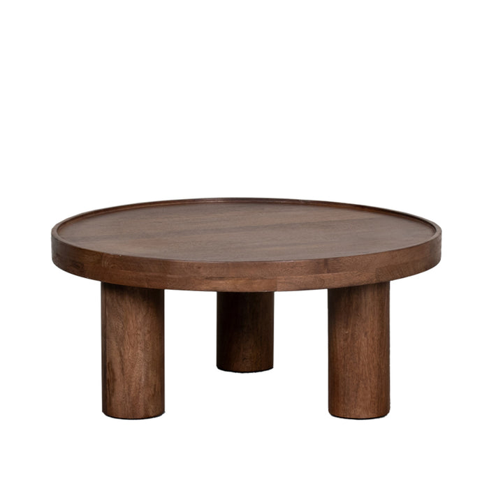 LABEL51 Salontafel Elly Nature Smooth Rond 70x70x31 cm-Salontafels-LABEL51