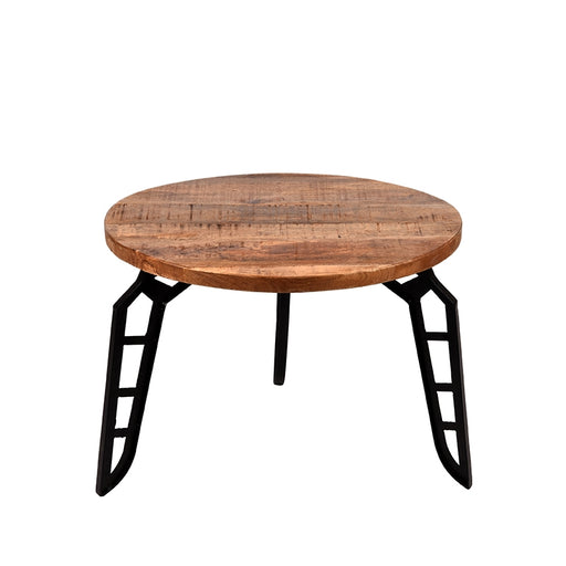 LABEL51 Salontafel Flintstone - Rough - Mangohout - 60 cm - Rond-Salontafels-LABEL51