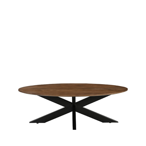 LABEL51 Salontafel James Nature Smooth Mangohout 130 cm Ovaal-Salontafels-LABEL51