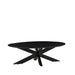 LABEL51 Salontafel James - Zwart - Mangohout - 130 cm - Ovaal-Salontafels-LABEL51